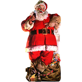 Coca-Cola Santa with Toy Bag Wall Decal