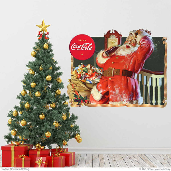 Coca-Cola Santa They Remembered Me Wall Decal