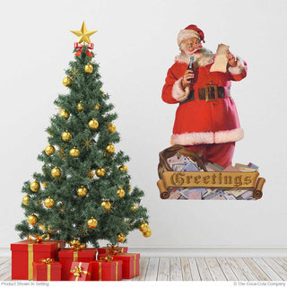 Coca-Cola Santa Greetings Wall Decal