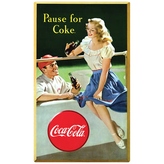 Coca-Cola Pause for Coke Baseball Wall Decal