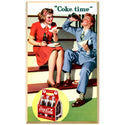 Coca-Cola Couple Coke Time 1940s Wall Decal