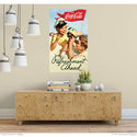 Coca-Cola Boating Refreshment Ahead 1950s Wall Decal