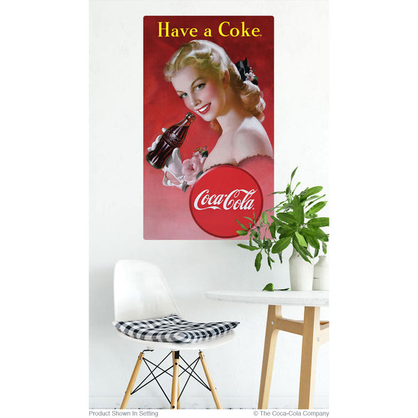 Coca-Cola Have a Coke Red Dress Lady Wall Decal