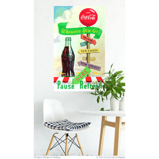 Coca-Cola Wherever You Go Wall Decal