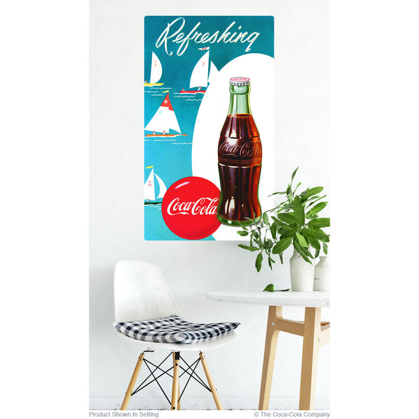 Coca-Cola Refreshing Sailboats Wall Decal