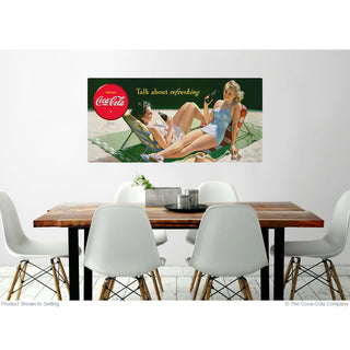 Coca-Cola Bathing Beauty Talk About Refreshing Wall Decal