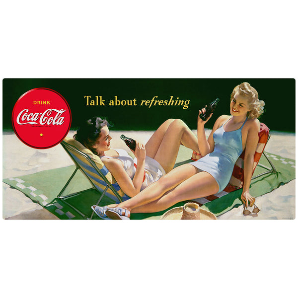 Coca-Cola Bathing Beauty Talk About Refreshing Wall Decal
