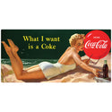 Coca-Cola Bathing Beauty What I Want Wall Decal