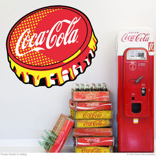 Coca-Cola Red Bottle Cap Pop Art Wall Decal