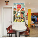 Coca-Cola Play Host to Thirst 1950s Wall Decal