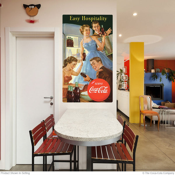 Coca-Cola Easy Hospitality 1950s Wall Decal