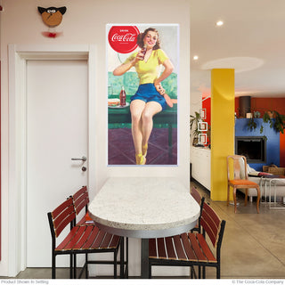 Coca-Cola Ping Pong Girl Wall Decal