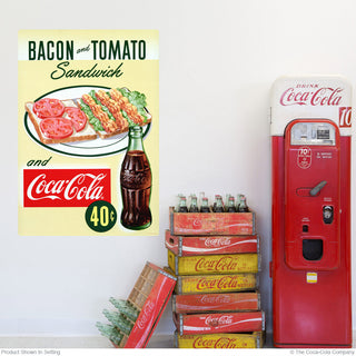 Coca-Cola Bacon Tomato Sandwich Wall Decal 1950s Diner