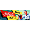 Coca-Cola Pause Refresh 1950s Soda Jerk Wall Decal