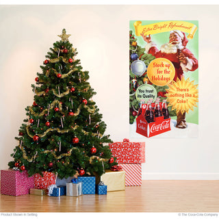 Coca-Cola Santa Extra Bright Refreshment Wall Decal