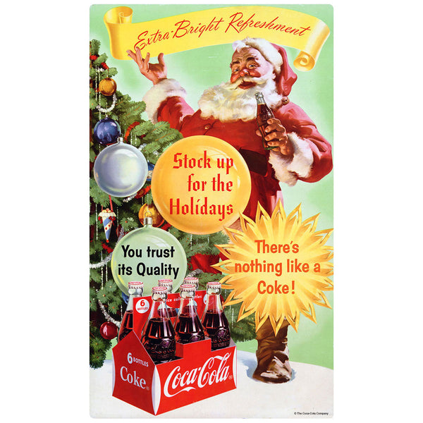 Coca-Cola Santa Extra Bright Refreshment Wall Decal
