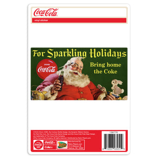 Coca-Cola Santa Sparkling Holidays Vinyl Sticker