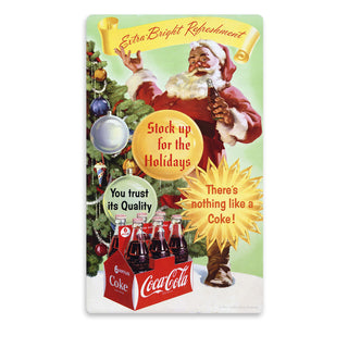 Coca-Cola Santa Extra Bright Refreshment Vinyl Sticker