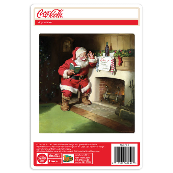Coca-Cola Message for Santa Vinyl Sticker