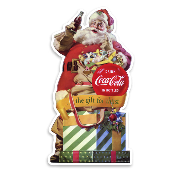Coca-Cola Santa Gift for Thirst Vinyl Sticker