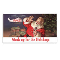 Coca-Cola Santa Seasons Greetings Stock Up Vinyl Sticker