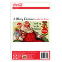 Coca-Cola Santa Merry Christmas Stock Up Vinyl Sticker