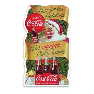 Coca-Cola Santa Take Enough Home Vinyl Sticker