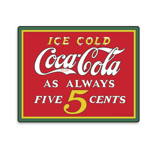 Coca-Cola Ice Cold 5 Cents Vinyl Sticker