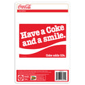 Coca-Cola Coke and a Smile Wave Vinyl Sticker