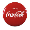 Coca-Cola Classic Red Disc Button Vinyl Sticker