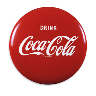 Coca-Cola Classic Red Disc Button Vinyl Sticker