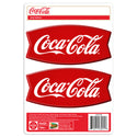 Coca-Cola Fishtail Embossed Look Vinyl Sticker Set of 2