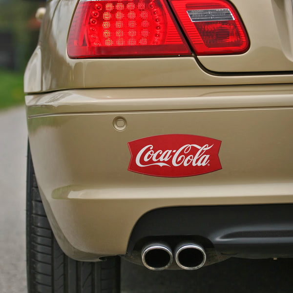 Coca-Cola Fishtail Embossed Look Vinyl Sticker Set of 2