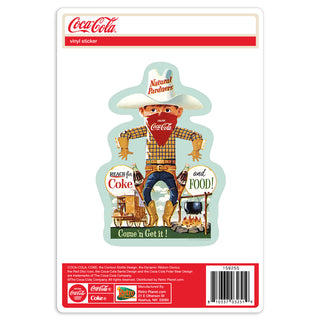 Coca-Cola Reach for Coke Food Cowboy Vinyl Sticker
