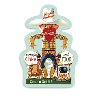 Coca-Cola Reach for Coke Food Cowboy Vinyl Sticker