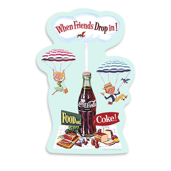 Coca-Cola When Friends Drop in Food Coke Vinyl Sticker