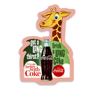 Coca-Cola Long Thirst Giraffe Vinyl Sticker