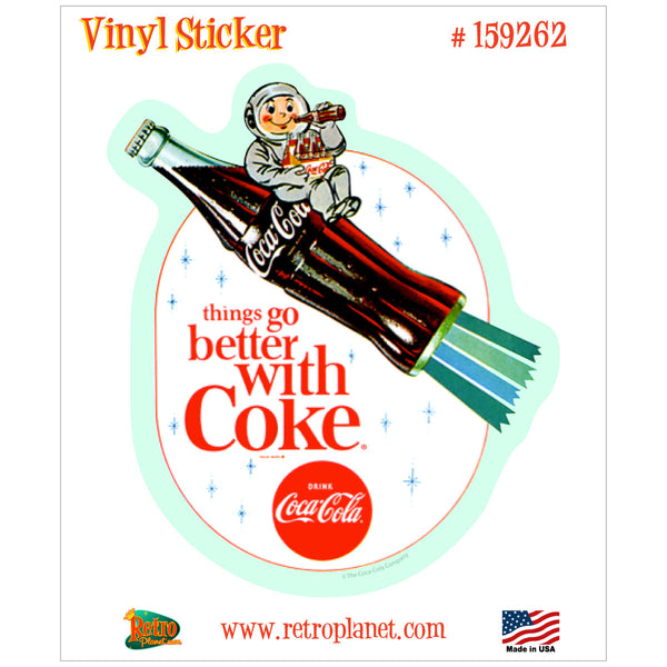 Coca-Cola Astronaut Boy Vinyl Sticker