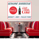 Coca-Cola Genuine Barbecue BBQ Food Wall Decal