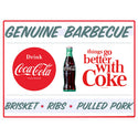 Coca-Cola Genuine Barbecue BBQ Food Wall Decal
