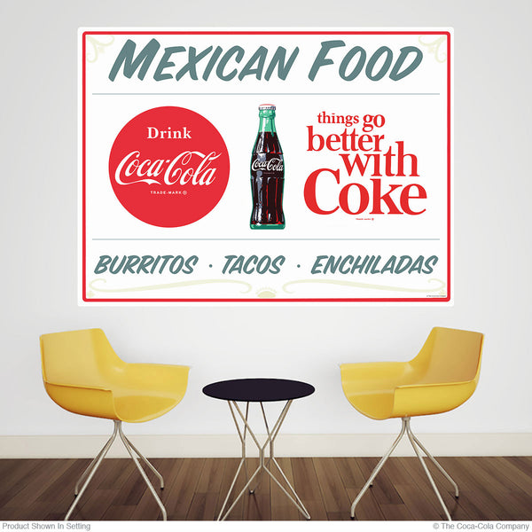 Coca-Cola Mexican Food Burritos Wall Decal