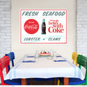 Coca-Cola Fresh Seafood Lobster Clams Wall Decal