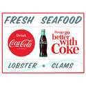 Coca-Cola Fresh Seafood Lobster Clams Wall Decal