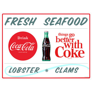 Coca-Cola Fresh Seafood Lobster Clams Wall Decal