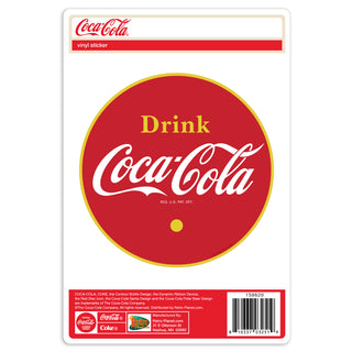 Coca-Cola Drink 1930s Orange Letters Logo Vinyl Sticker