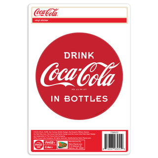 Coca-Cola In Bottles 1930s Logo Vinyl Sticker