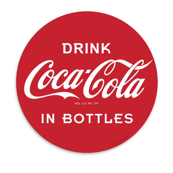 Coca-Cola In Bottles 1930s Logo Vinyl Sticker