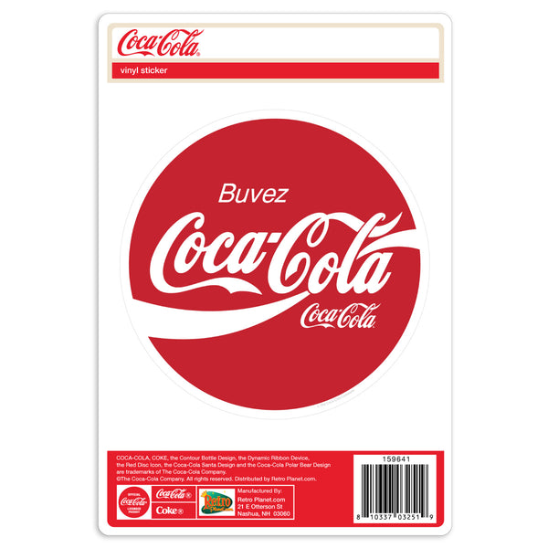 Coca-Cola Drink French Buvez Vinyl Sticker