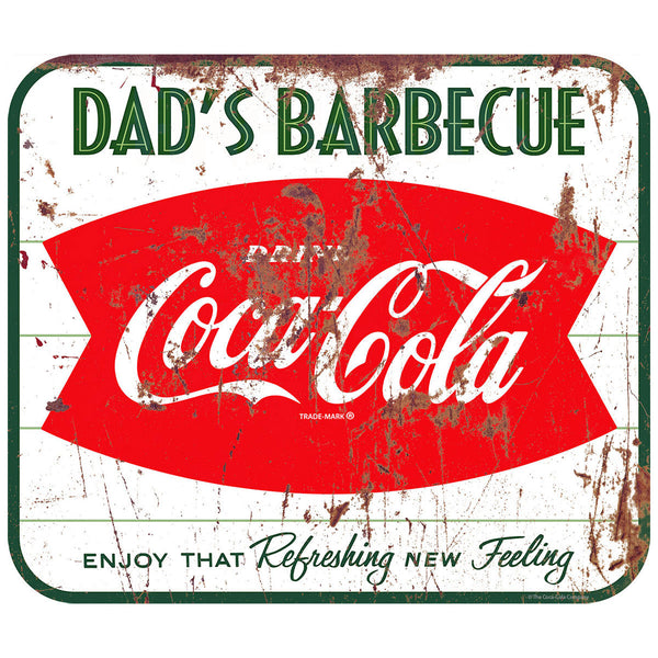 Coca-Cola Dads Barbecue Fishtail Floor Graphic Distressed