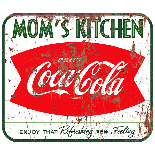Coca-Cola Moms Kitchen Fishtail Floor Graphic Distressed